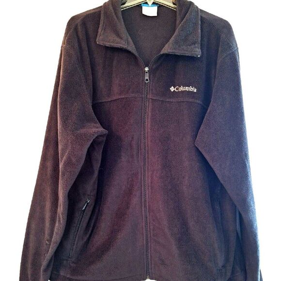 Columbia Sportswear Steens Mountain 2.0 Full Zip Fleece Jacket Men XL Black - Picture 1 of 8